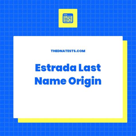 estrada last name meaning